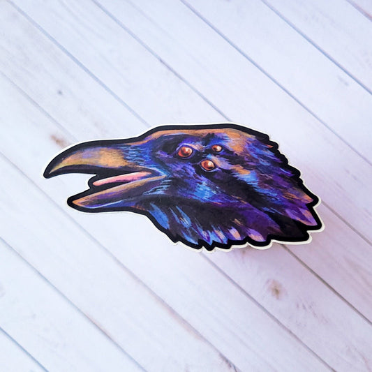 Purple Raven Sticker