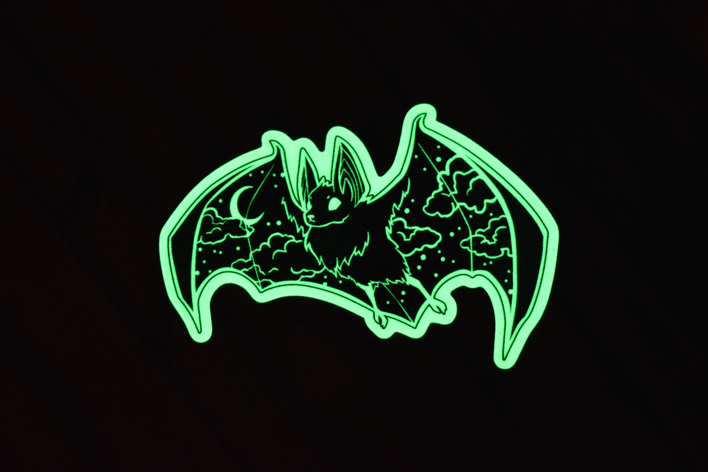 Glow in the Dark Bat Sticker