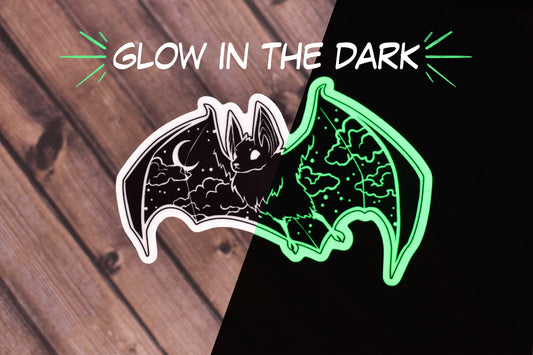 Glow in the Dark Bat Sticker