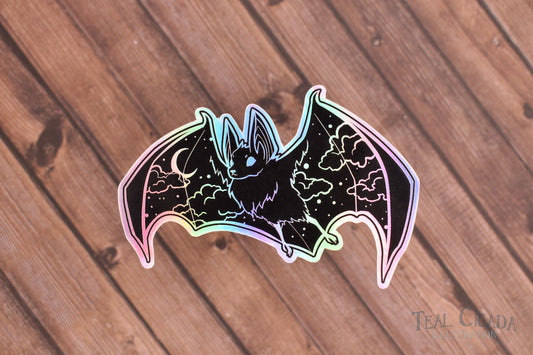 Holographic Bat Sticker