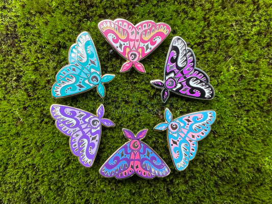 Pride Moth Pins