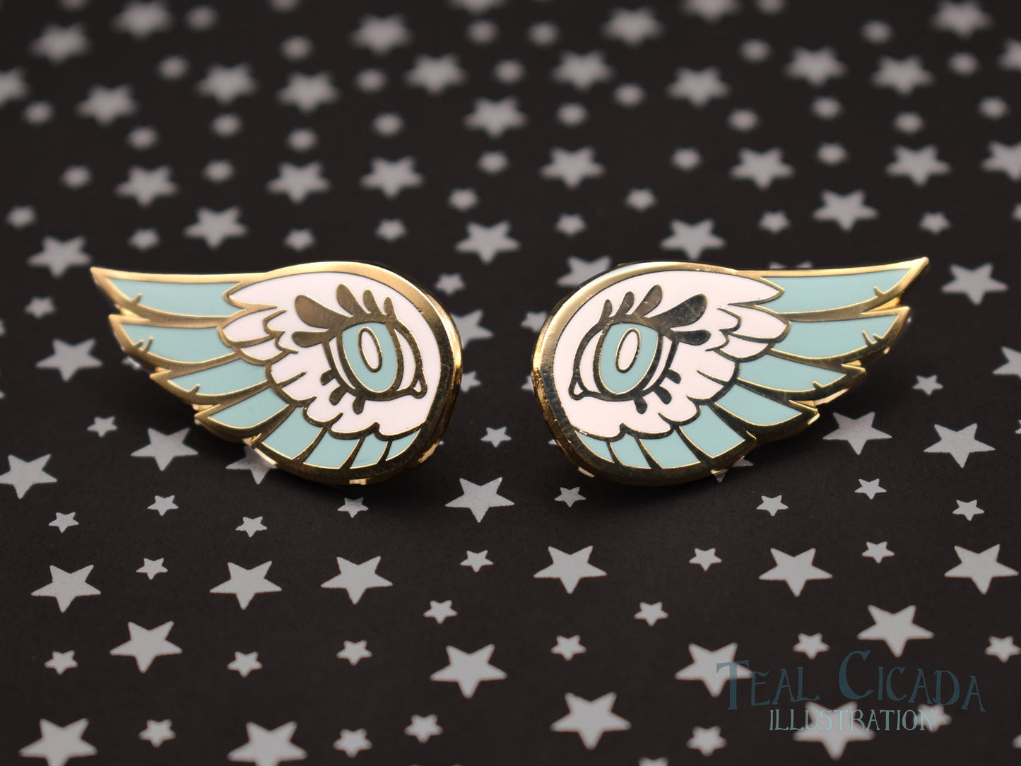 Angel Wing Collar Pin