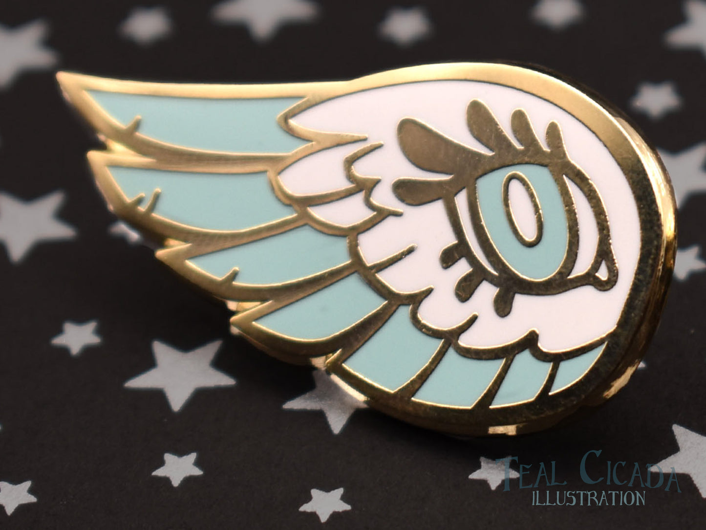 Angel Wing Collar Pin