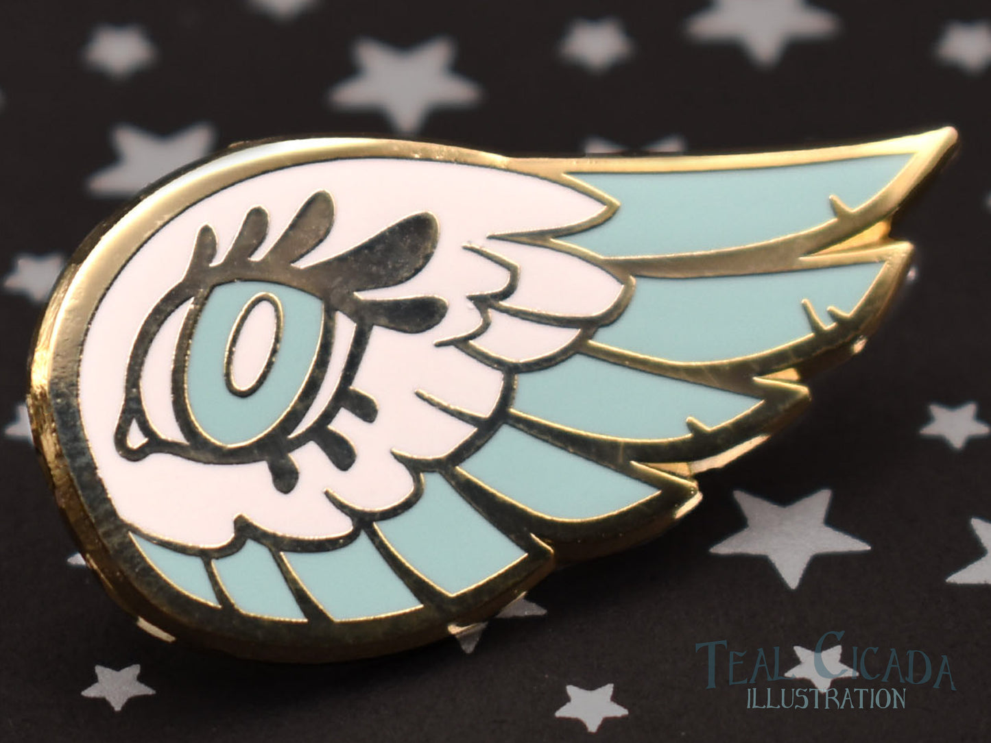 Angel Wing Collar Pin