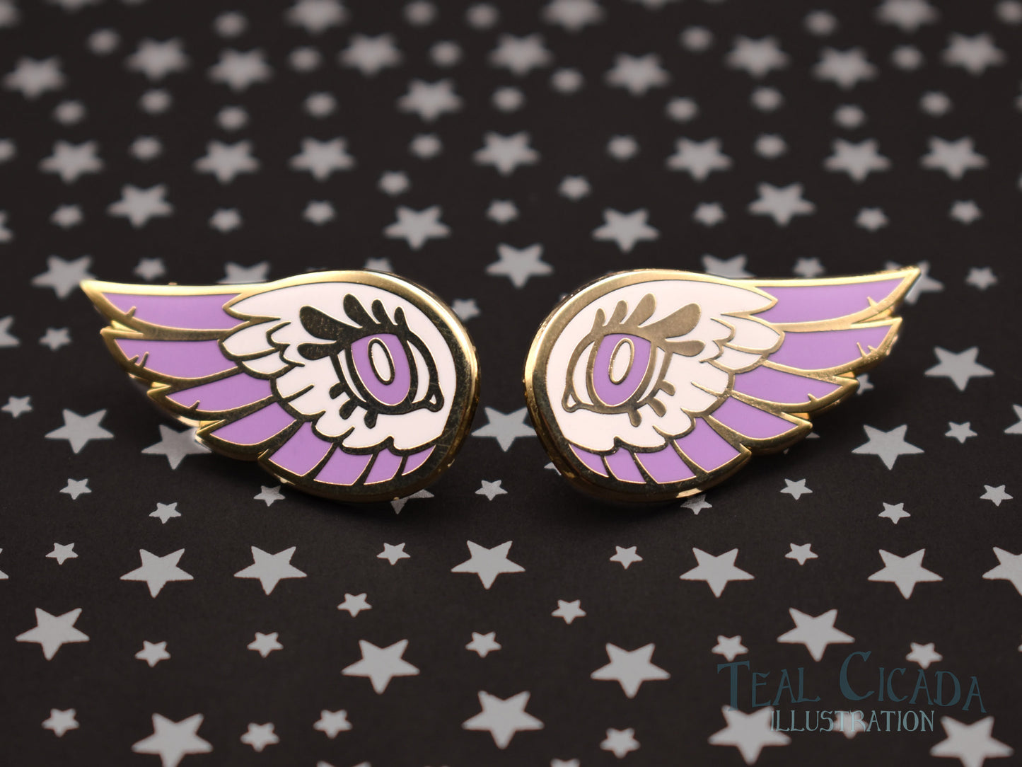 Angel Wing Collar Pin