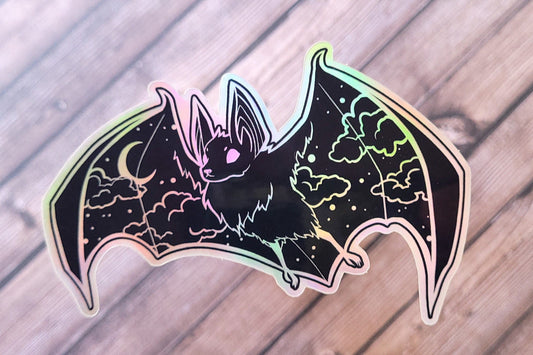 Holographic Bat Sticker