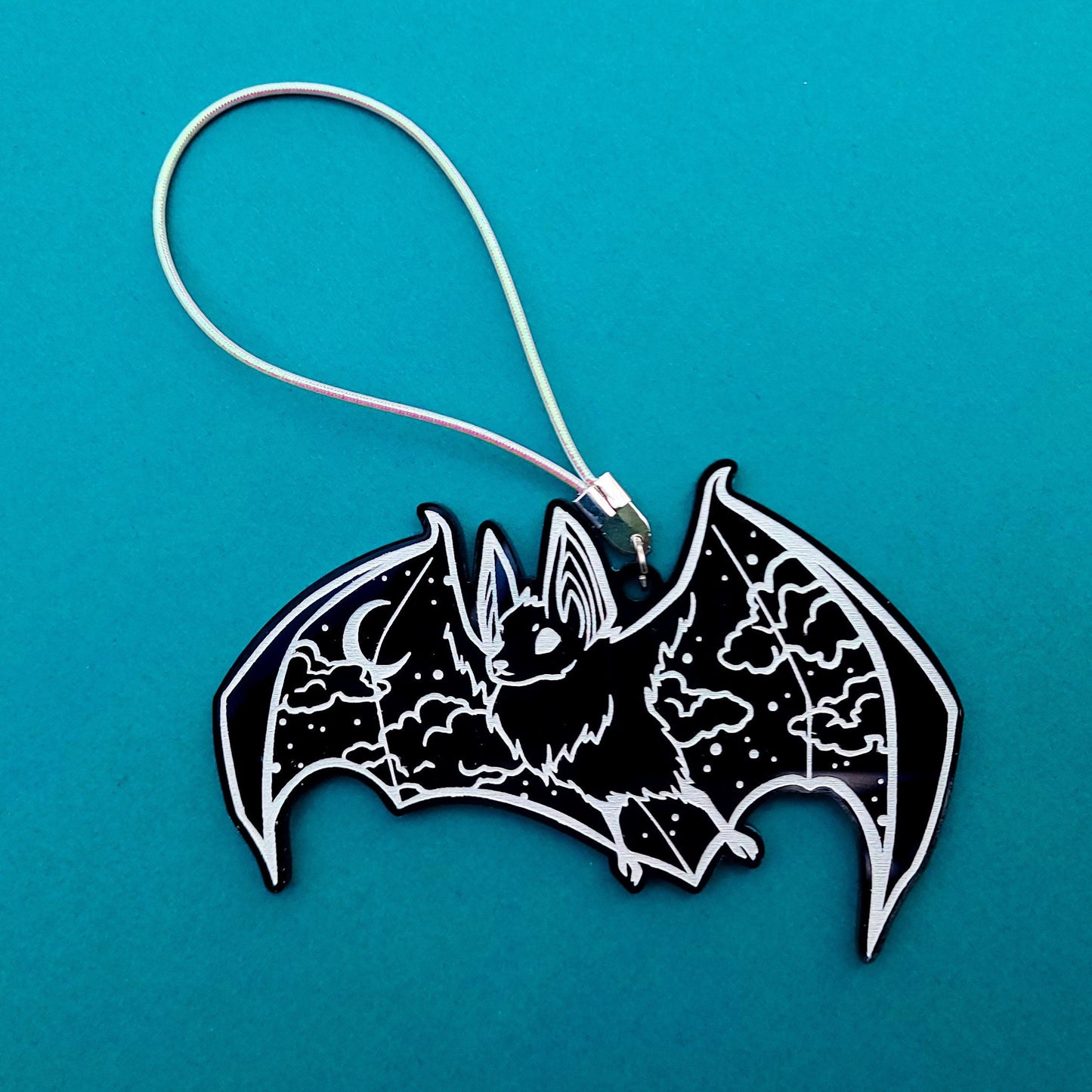 Sparkly Bat Keychain