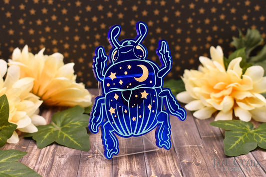 Starry Night Beetle Magnet